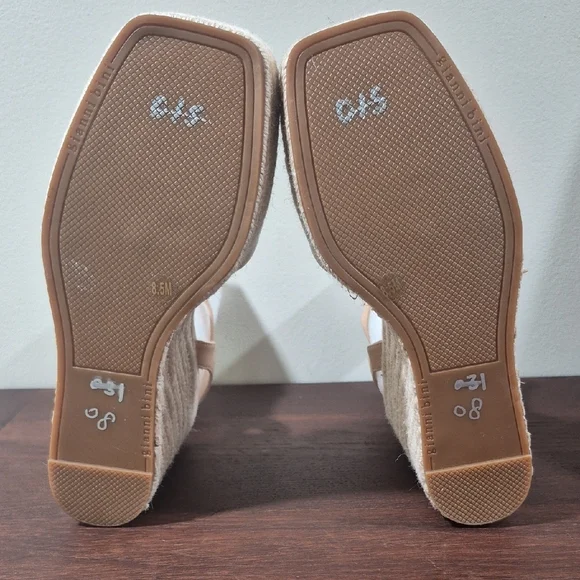 Gianni Bini Nude Wedge Sandals - Picture 6 of 9